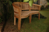 Thumbnail for Anderson Teak Curve 3-Seater Extra Thick Bench