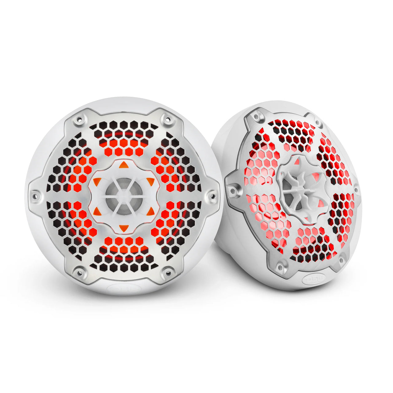 DS18 New Edition 8" 2-Way 375W Marine Speakers With RGB LED Lights