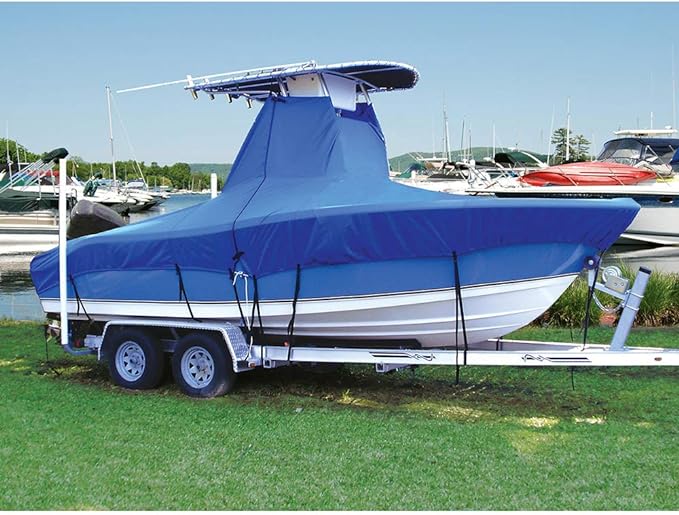 Taylor Made T-Top Boat Semi-Custom Cover - Blue