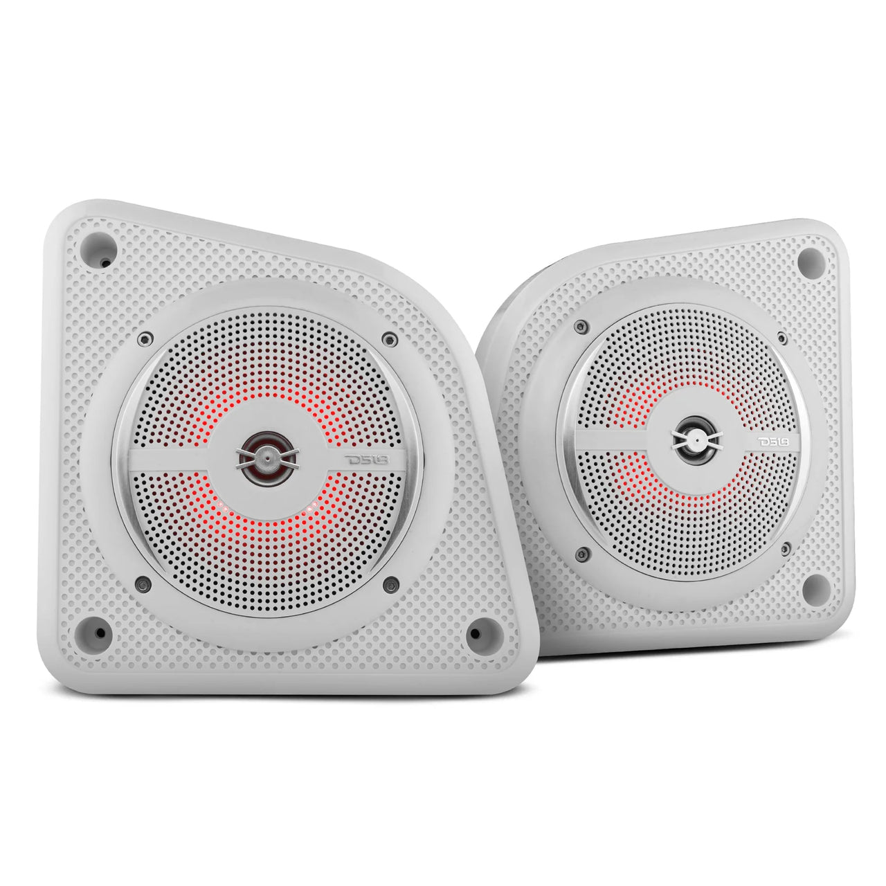 DS18 Universal Shallow Enclosure w/ 100W Marine White Speaker