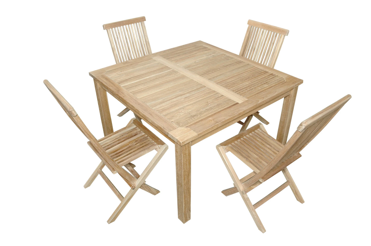 Anderson Teak Windsor Classic 5-Piece Folding Dining Chair