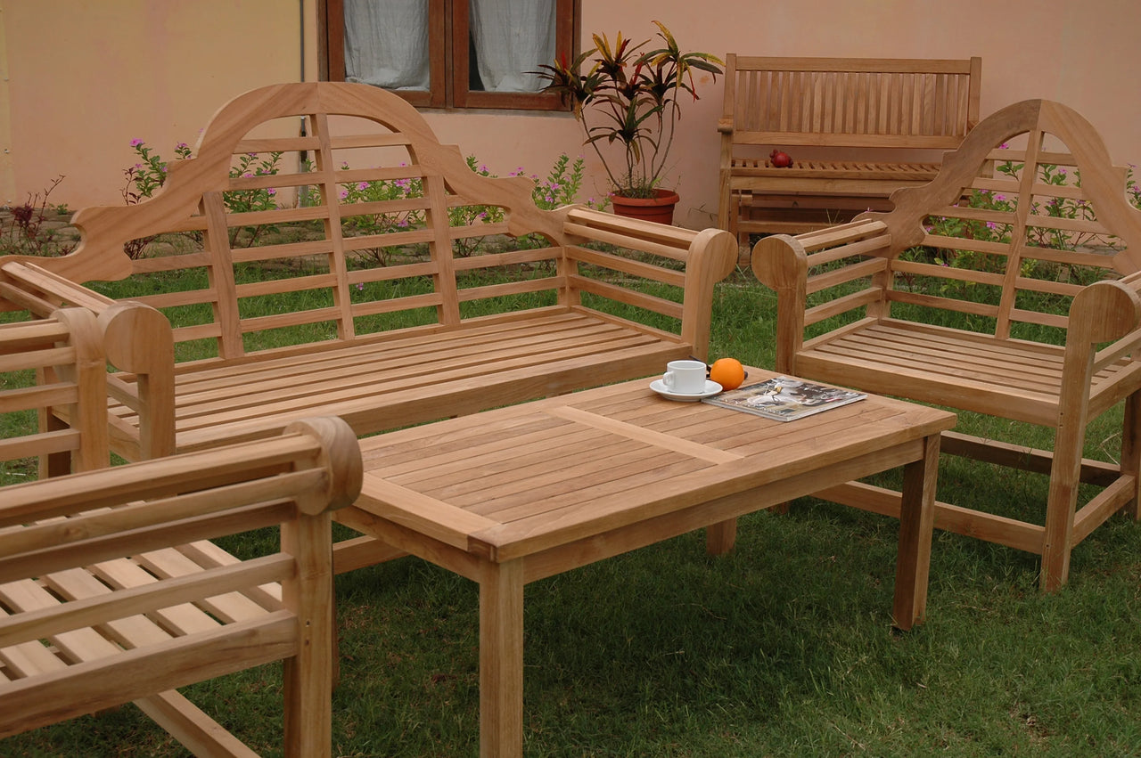 Anderson Teak Marlborough 3-Seater 4-Pieces Conversation Set