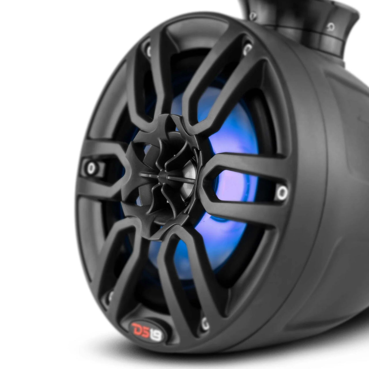 DS18 CF-PS6 375W Speaker with RGB LED Lights - Black Carbon Fiber