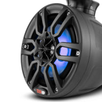 Thumbnail for DS18 CF-PS6 375W Speaker with RGB LED Lights - Black Carbon Fiber