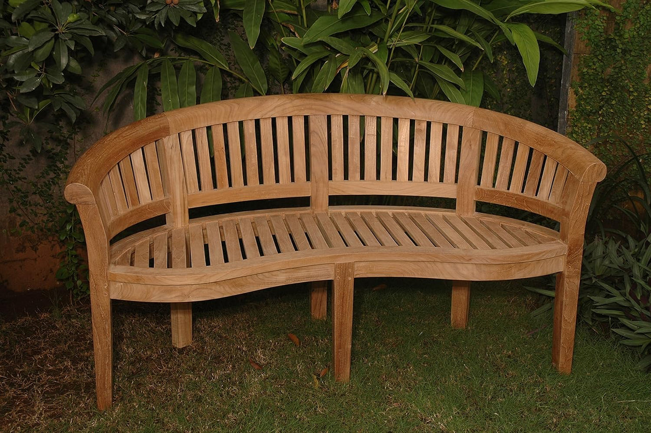 Anderson Teak Curve 3-Seater Extra Thick Bench