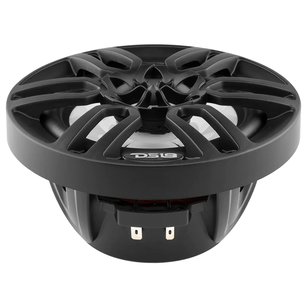 DS18 2-Way Marine Speakers with RGB LED Lights - Matte Black