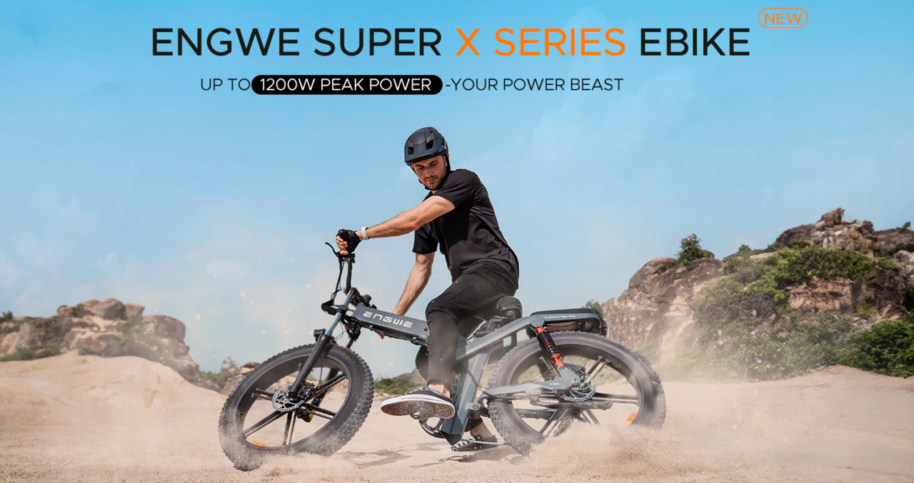 Engwe X24 - Foldable E Fatbike with 1000W Brushless Motor