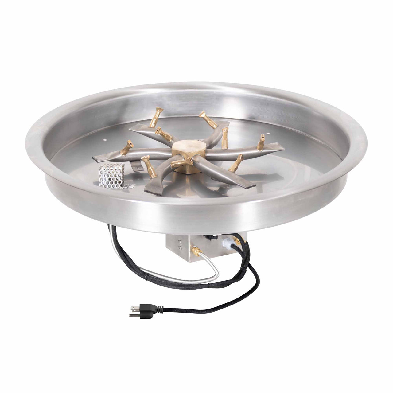 The Outdoor Plus 25" Round Drop-In Pan and 18" Triple 'S' Bullet Burner