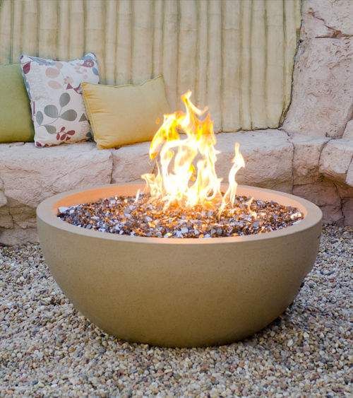 American Fyre Designs Round Gas Fire Bowl - 36"