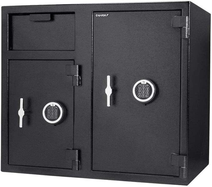 BARSKA Two Lock Keypad Depository Safe