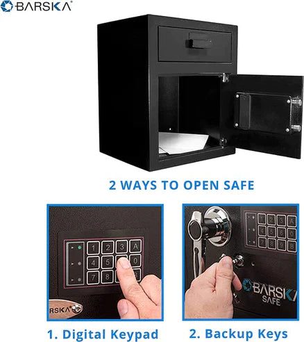 BARSKA Large Keypad Depository Safe