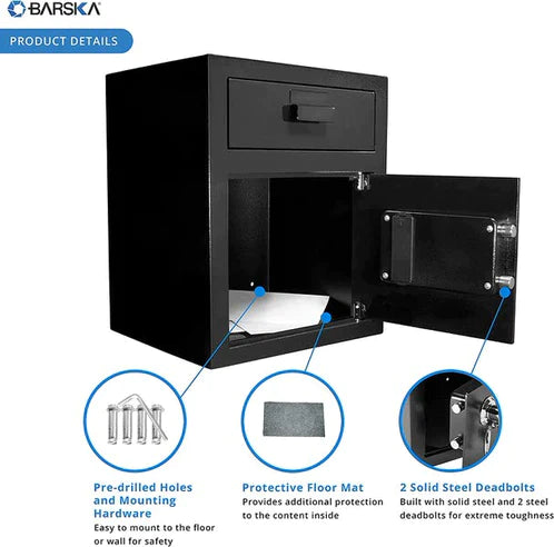 BARSKA Large Keypad Depository Safe