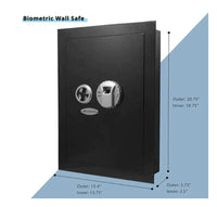 Thumbnail for BARSKA Biometric Wall Safe Black