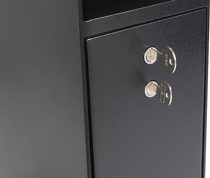 BARSKA Dual Key Lock Depository Safe with Drop Slot