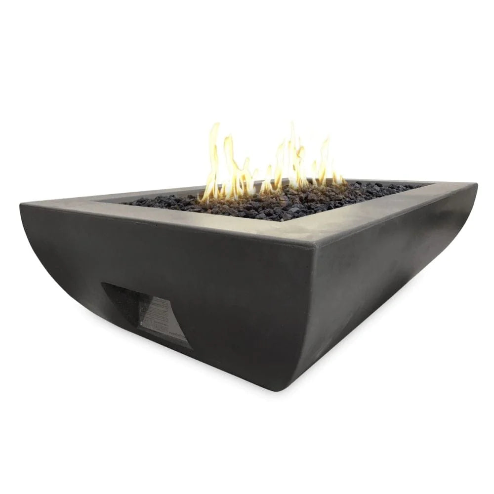 American Fyre Designs Bordeaux Rectangular Gas Fire Bowl - 50"