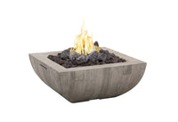 Thumbnail for American Fyre Designs Bordeaux Reclaimed Wood Square Gas Fire Bowl - 36