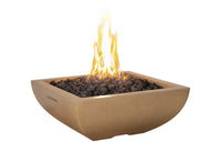 Thumbnail for American Fyre Designs Bordeaux Petite Square Gas Fire Bowl - 30