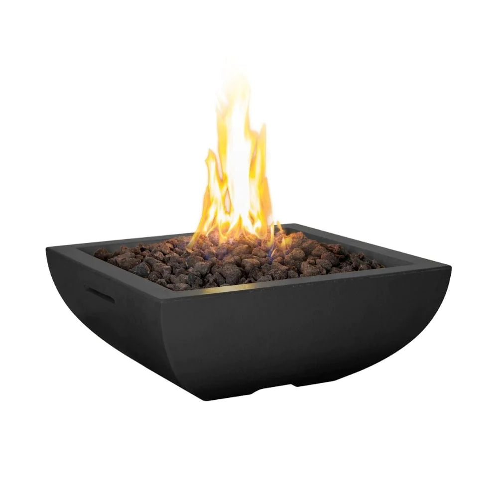 American Fyre Designs Bordeaux Petite Square Gas Fire Bowl - 30"