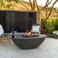 Thumbnail for American Fyre Designs Calais Oval Concrete Fire Table - 60