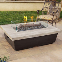 Thumbnail for American Fyre Designs Contempo Reclaimed Wood Fire Pit Table - Rectangle