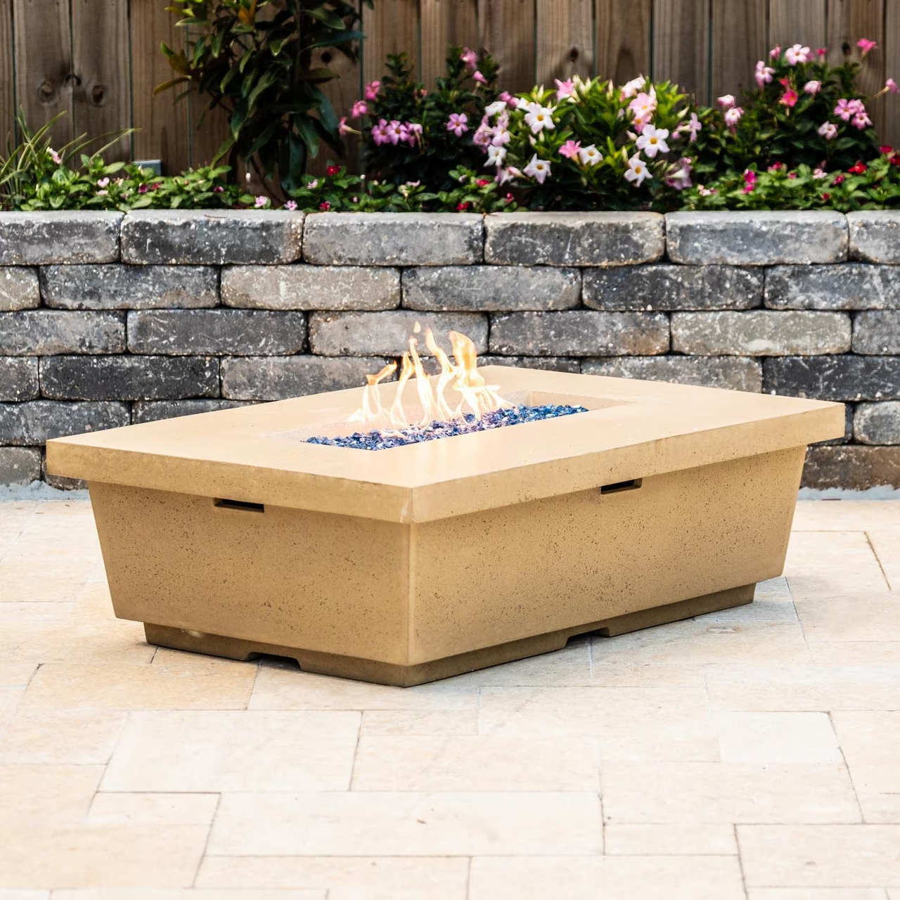 American Fyre Designs Contempo Gas Fire Pit Table - Rectangle