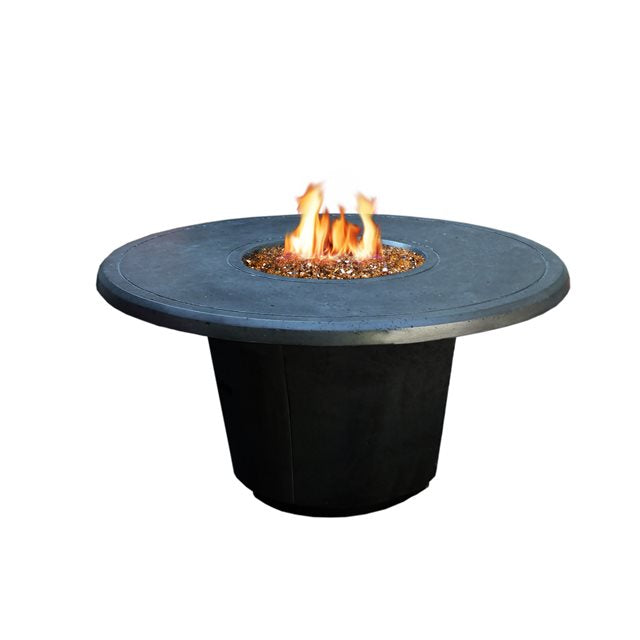 American Fyre Designs Cosmopolitan Round Chat Height Gas Fire Table - 48"
