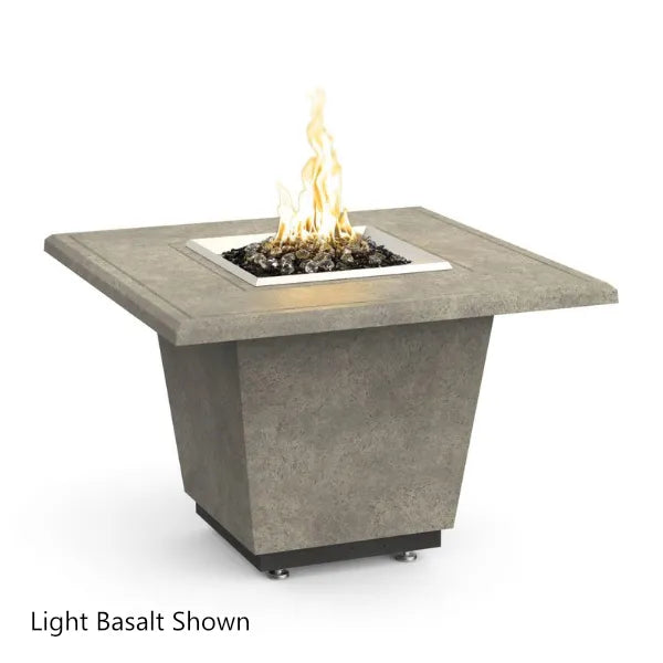 American Fyre Designs Cosmopolitan Square Concrete Fire Table - 36"