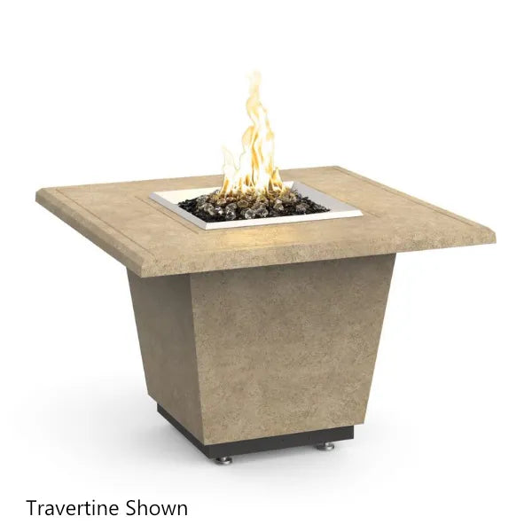 American Fyre Designs Cosmopolitan Square Concrete Fire Table - 36"