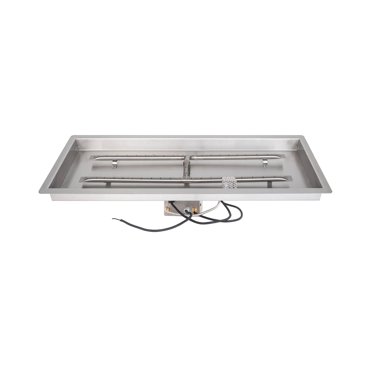 The Outdoor Plus 48"x12" Rectangular Drop-In Pan and 42"x6" Stainless Steel 'H' Burner