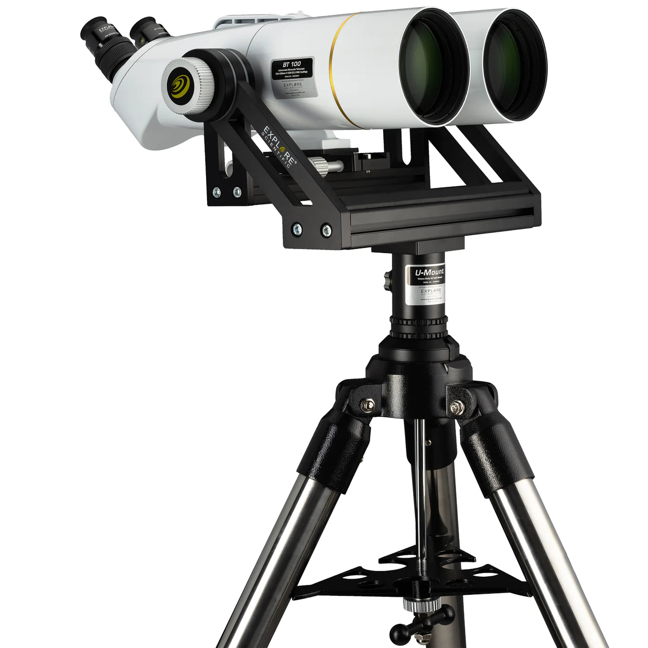 Explore Scientific BT-100 SF Large Binoculars with 62 Degree LER Eyepieces