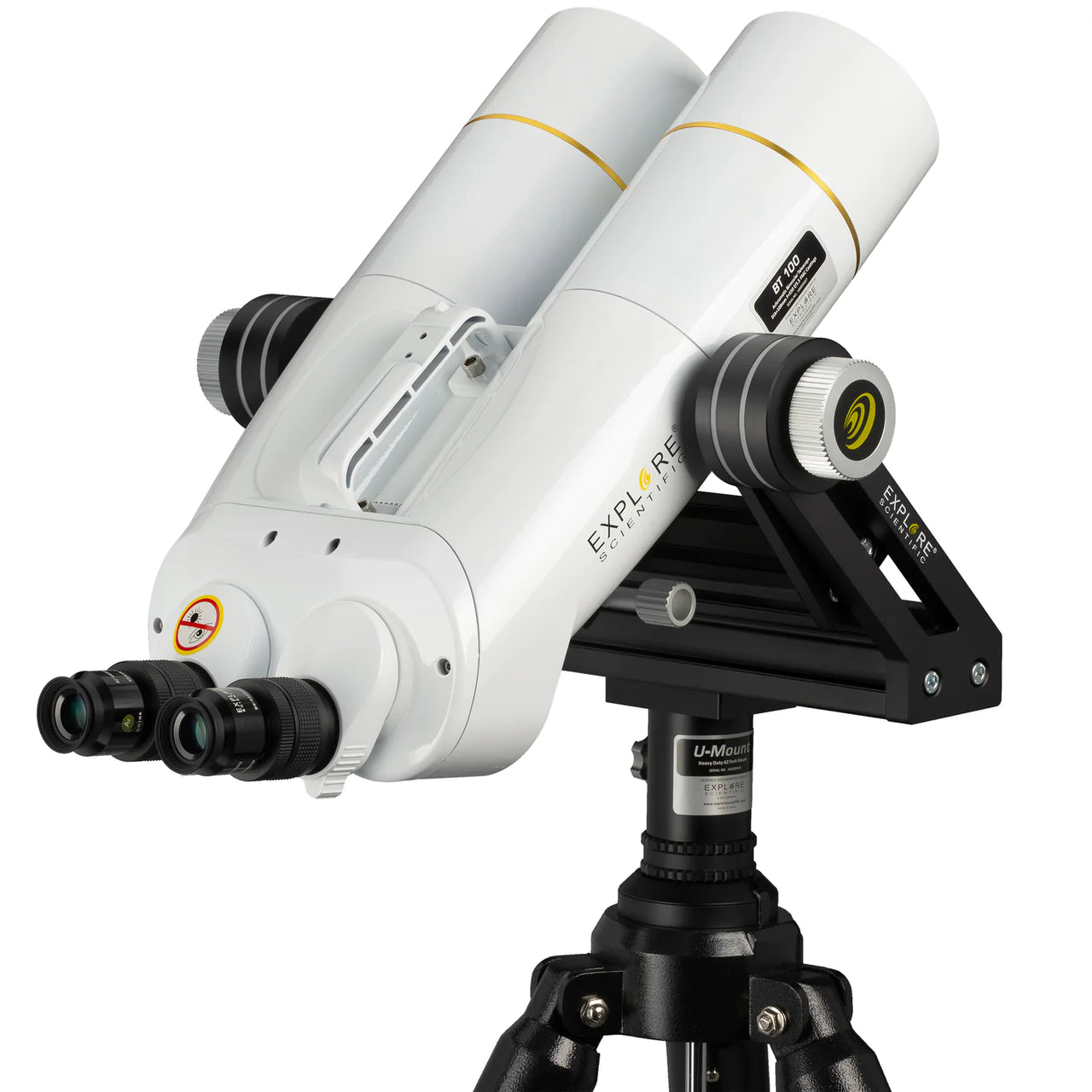 Explore Scientific BT-100 SF Large Binoculars with 62 Degree LER Eyepieces