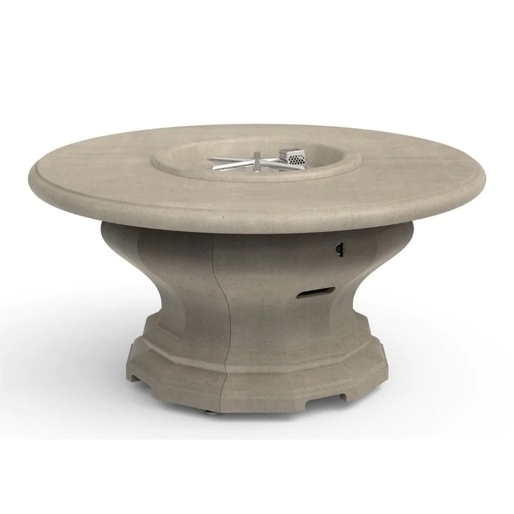 American Fyre Designs Inverted Gas Fire Pit Table with Concrete Top