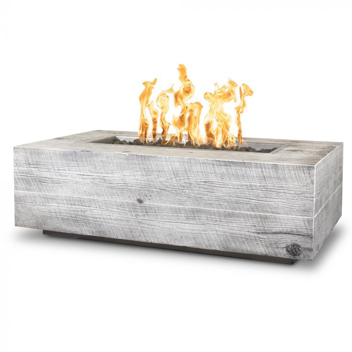 The Outdoor Plus 60" Coronado Rectangular Fire Pit - GFRC Wood Grain