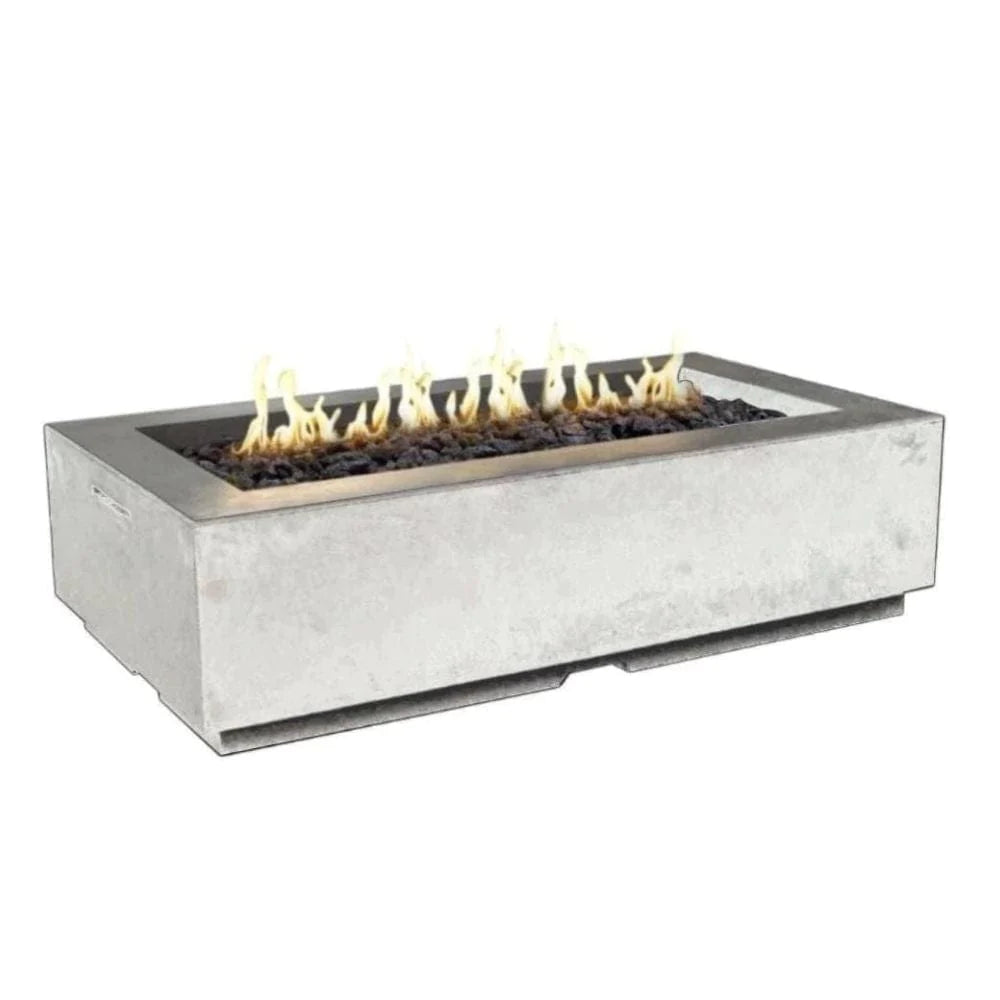 American Fyre Designs Louvre Rectangular Gas Fire Pit - 56"