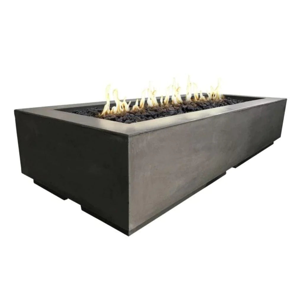 American Fyre Designs Louvre Long Rectangular Gas Fire Pit - 72"