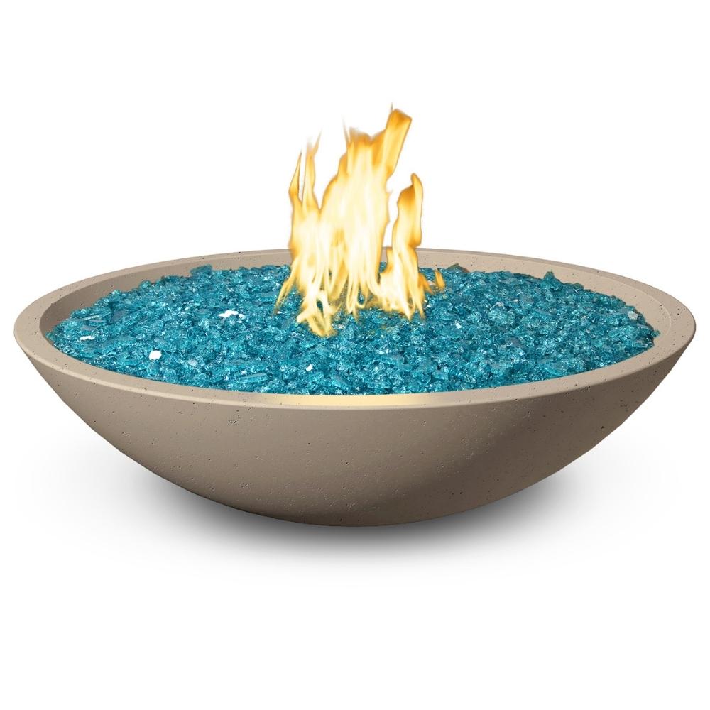 American Fyre Designs Marseille Round Gas Fire Bowl - 32"