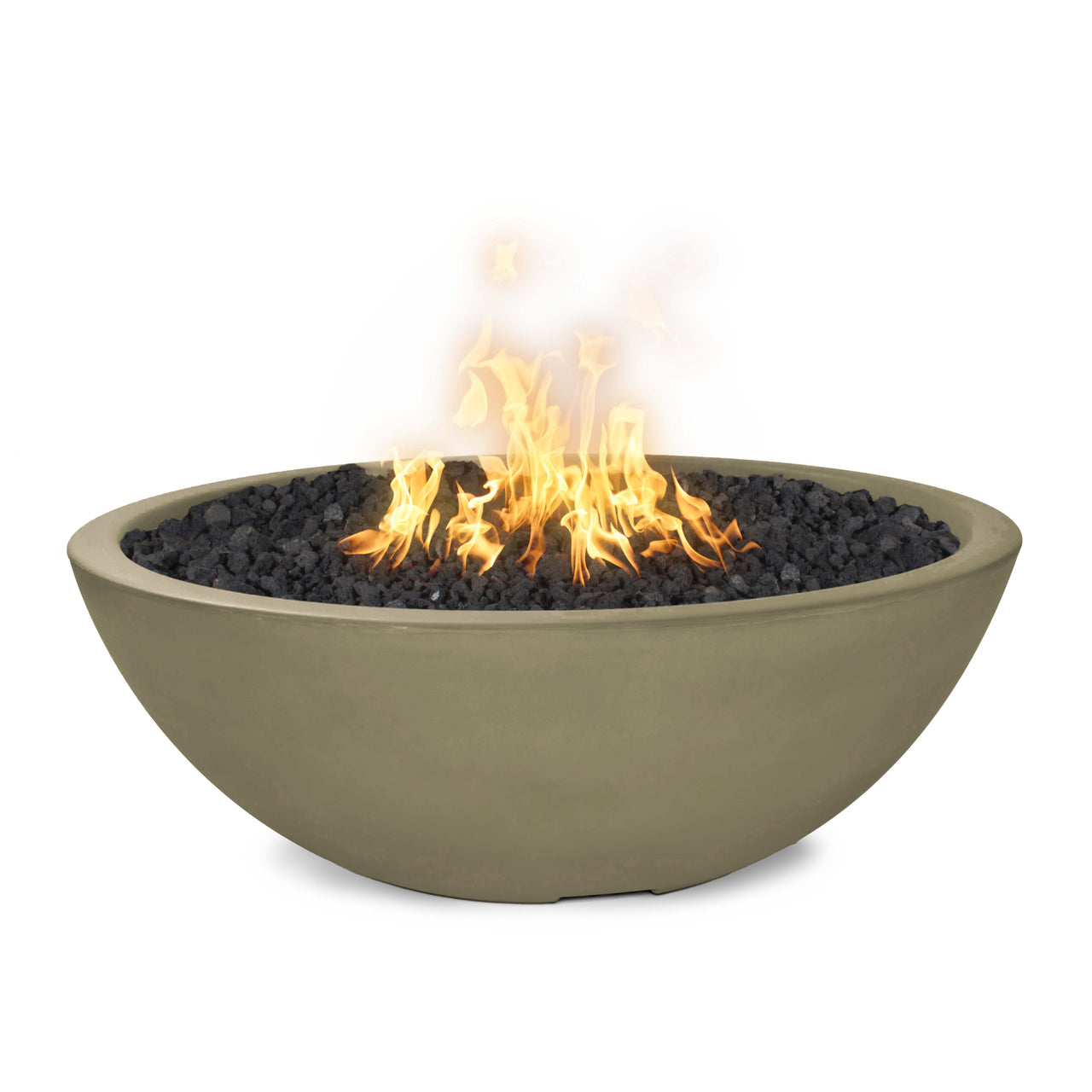 The Outdoor Plus 48" Sedona GFRC Round Fire Pit - Narrow Ledge