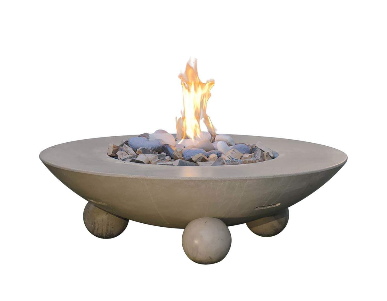 American Fyre Designs Versailles Round Gas Chat Height Fire Table - 54"