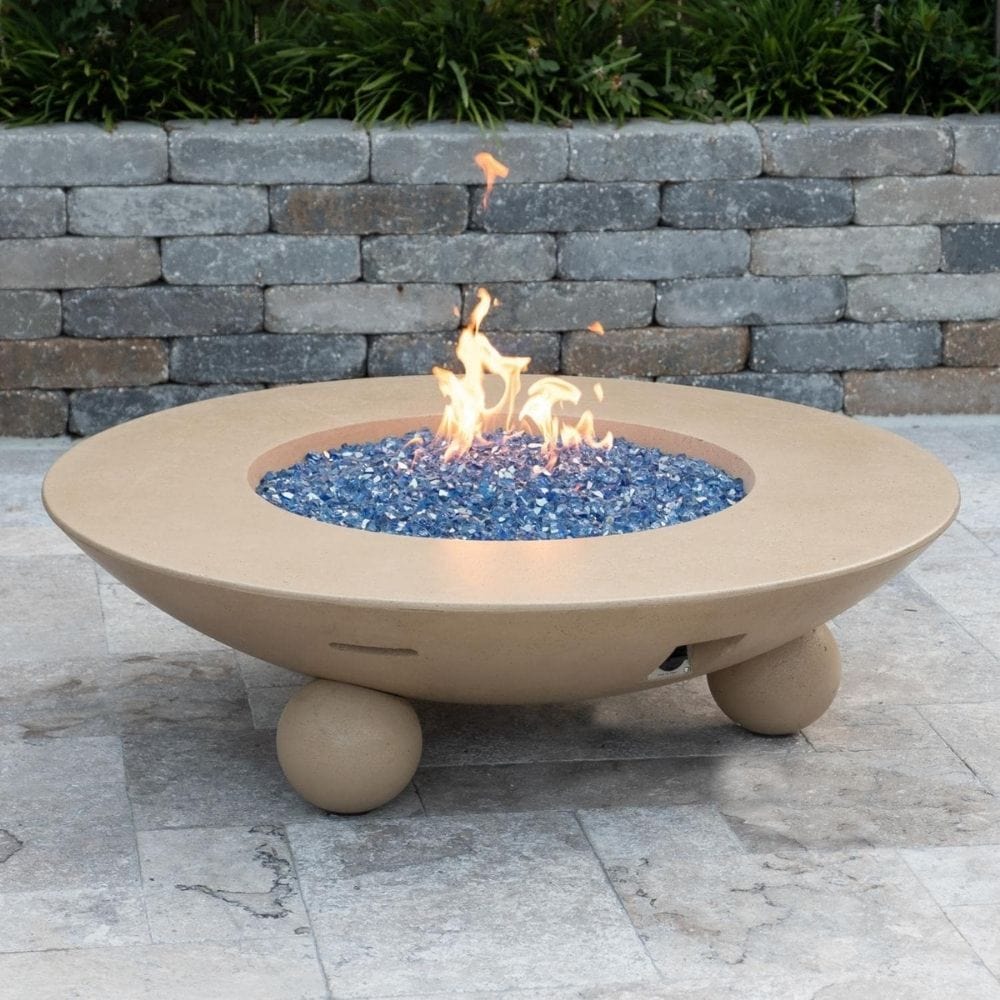 American Fyre Designs Versailles Round Gas Chat Height Fire Table - 54"