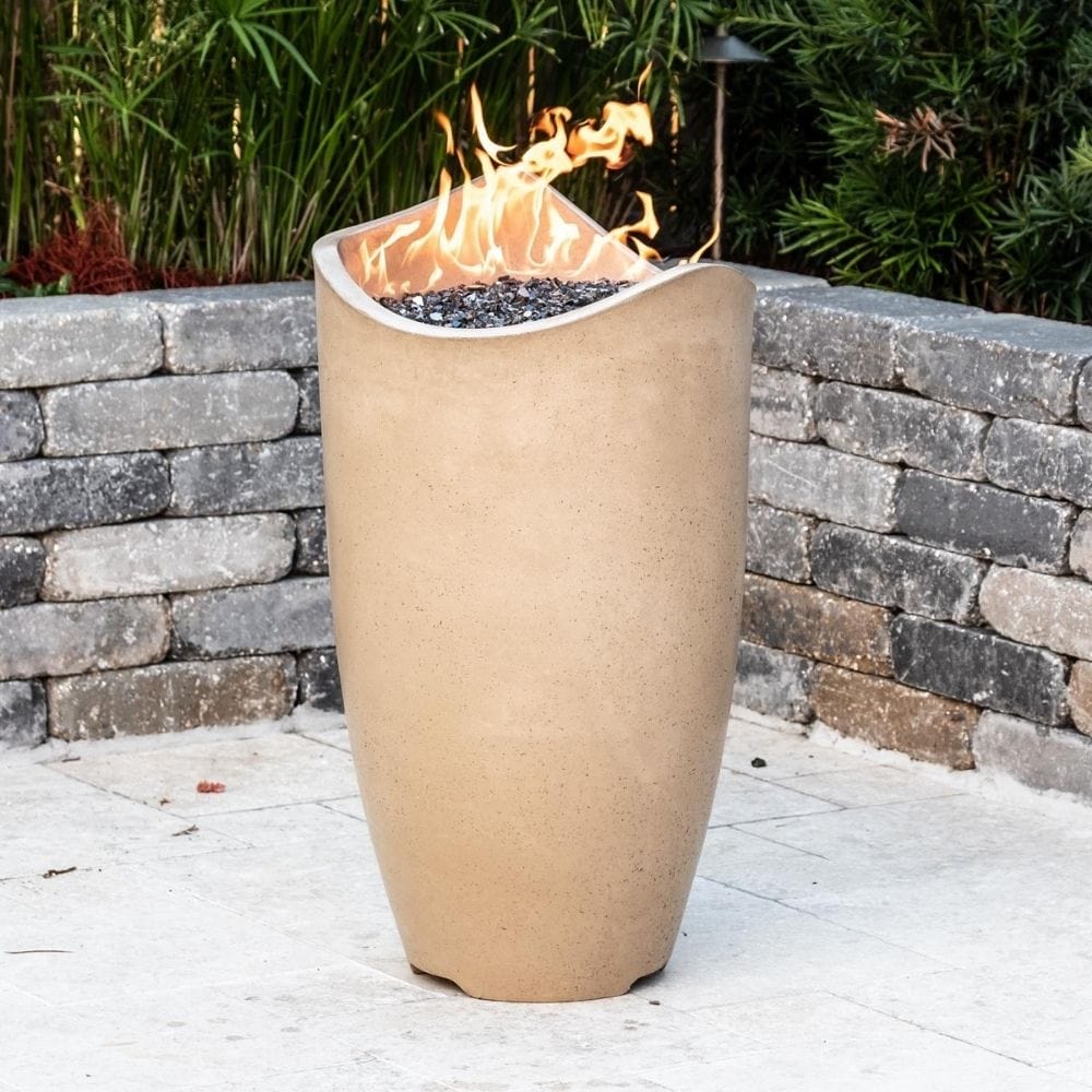 American Fyre Designs Wave Natural Gas Fire Urn - 20"